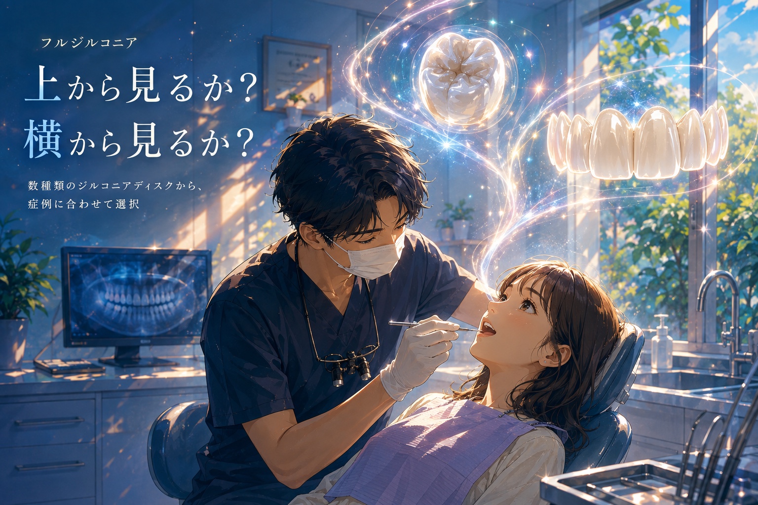 症例に合わせたフルジルコニア製作をイメージしたDentoryブログ画像
